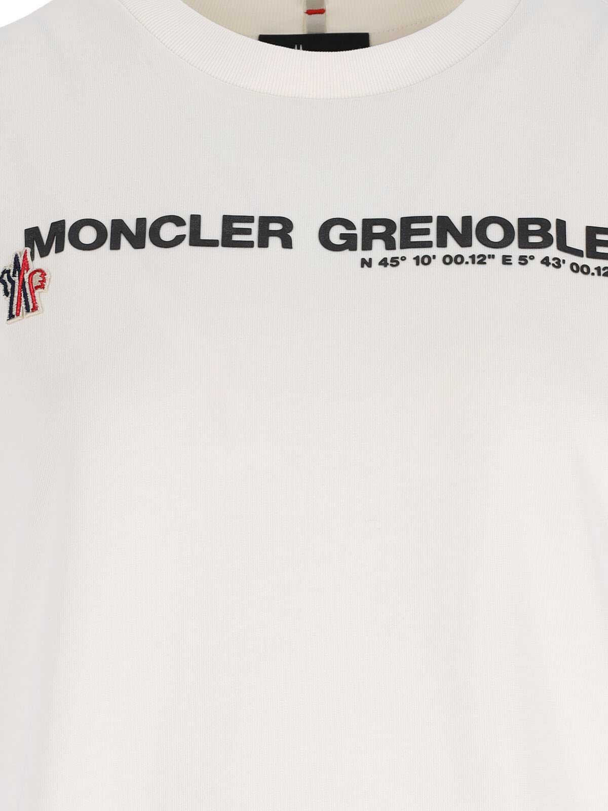 Moncler T-shirt Logo In White