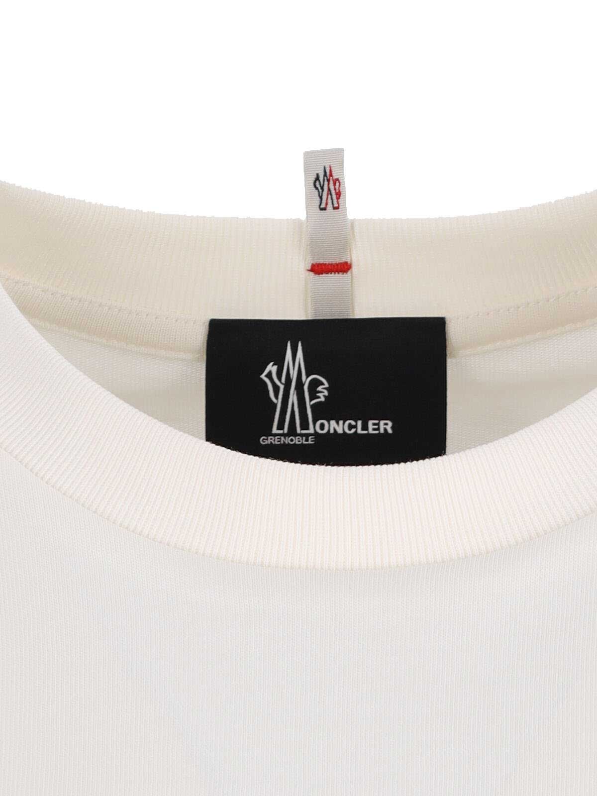 Moncler T-shirt Logo In White