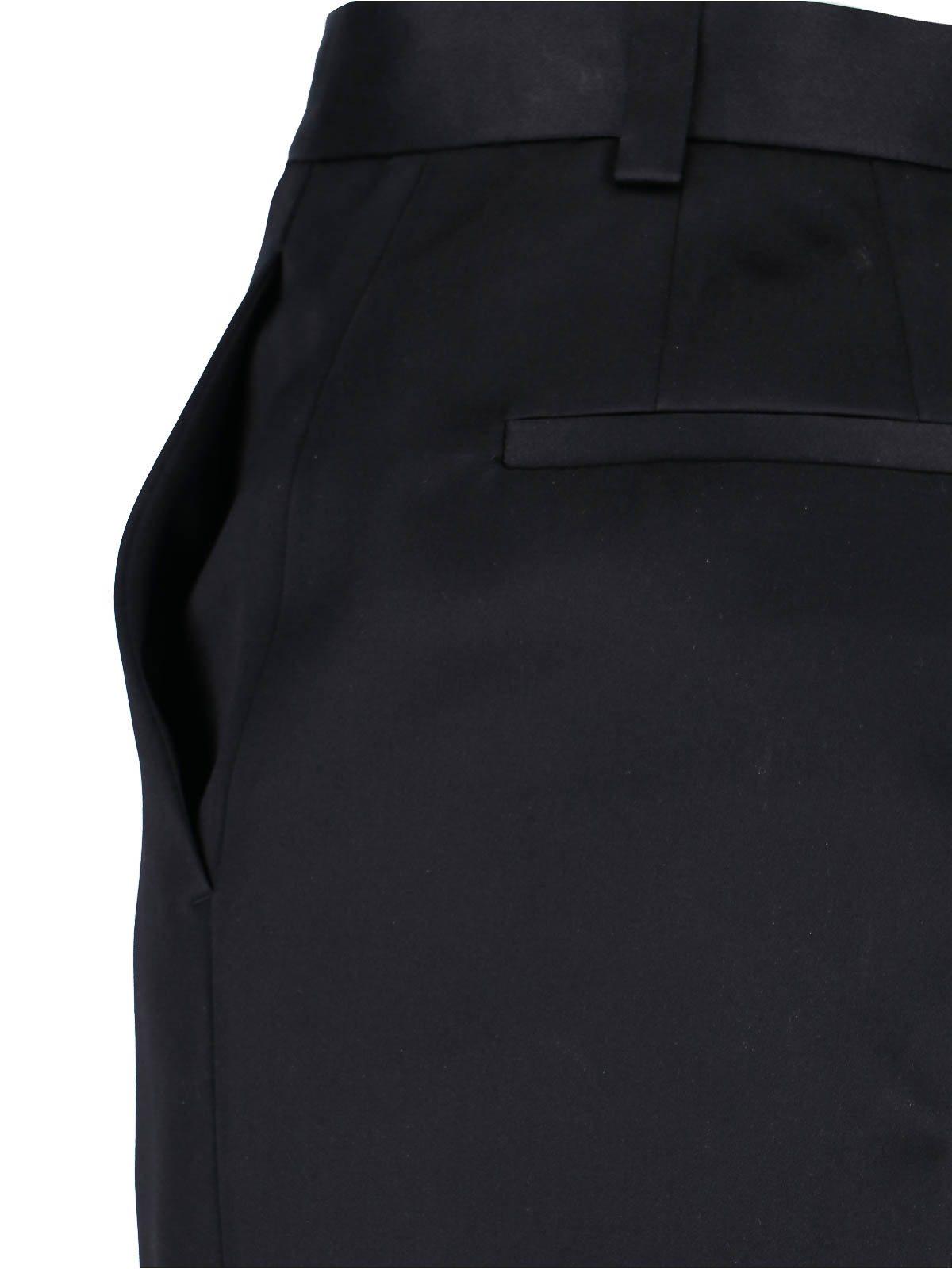 Loro Piana Straight Silk Trousers In Black