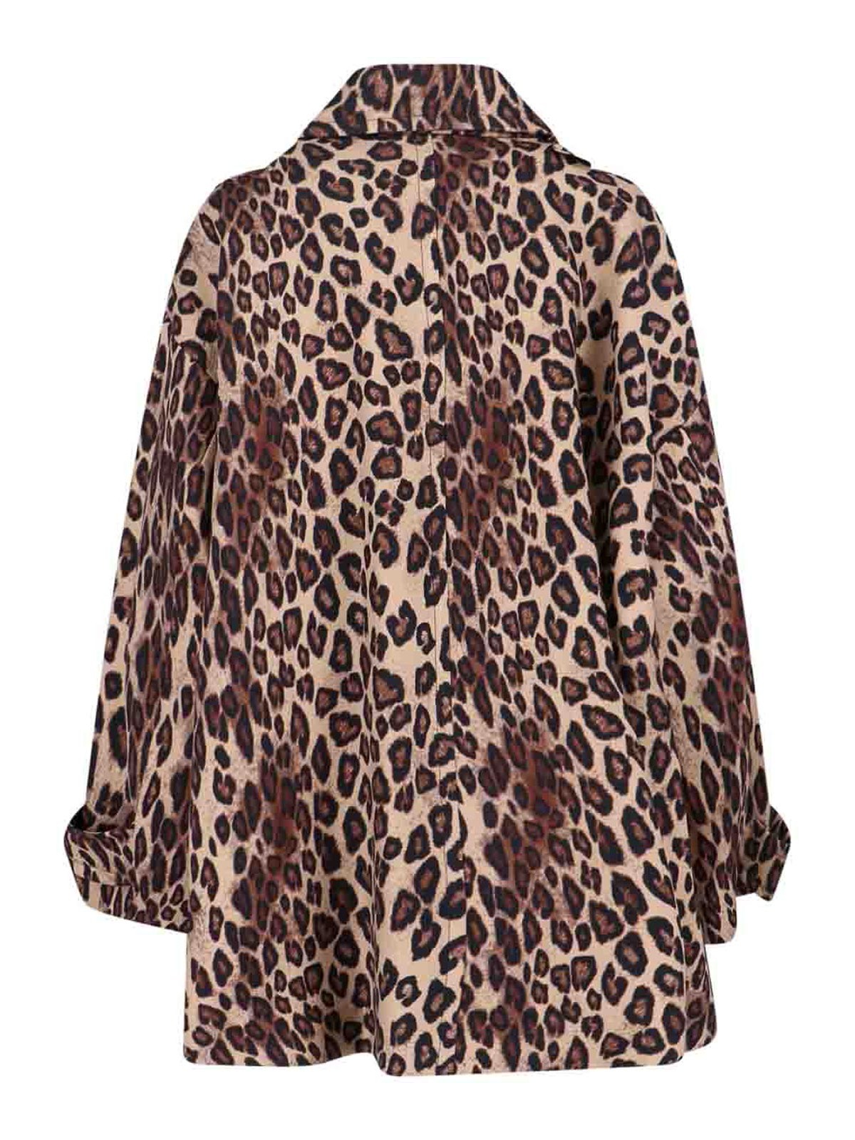 Alberto Biani Virgin Wool Coat In Multi