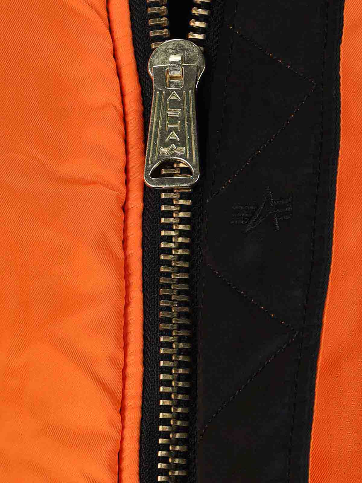 Alpha Industries Bomber Reversibile Ma-1 Heritage In Black