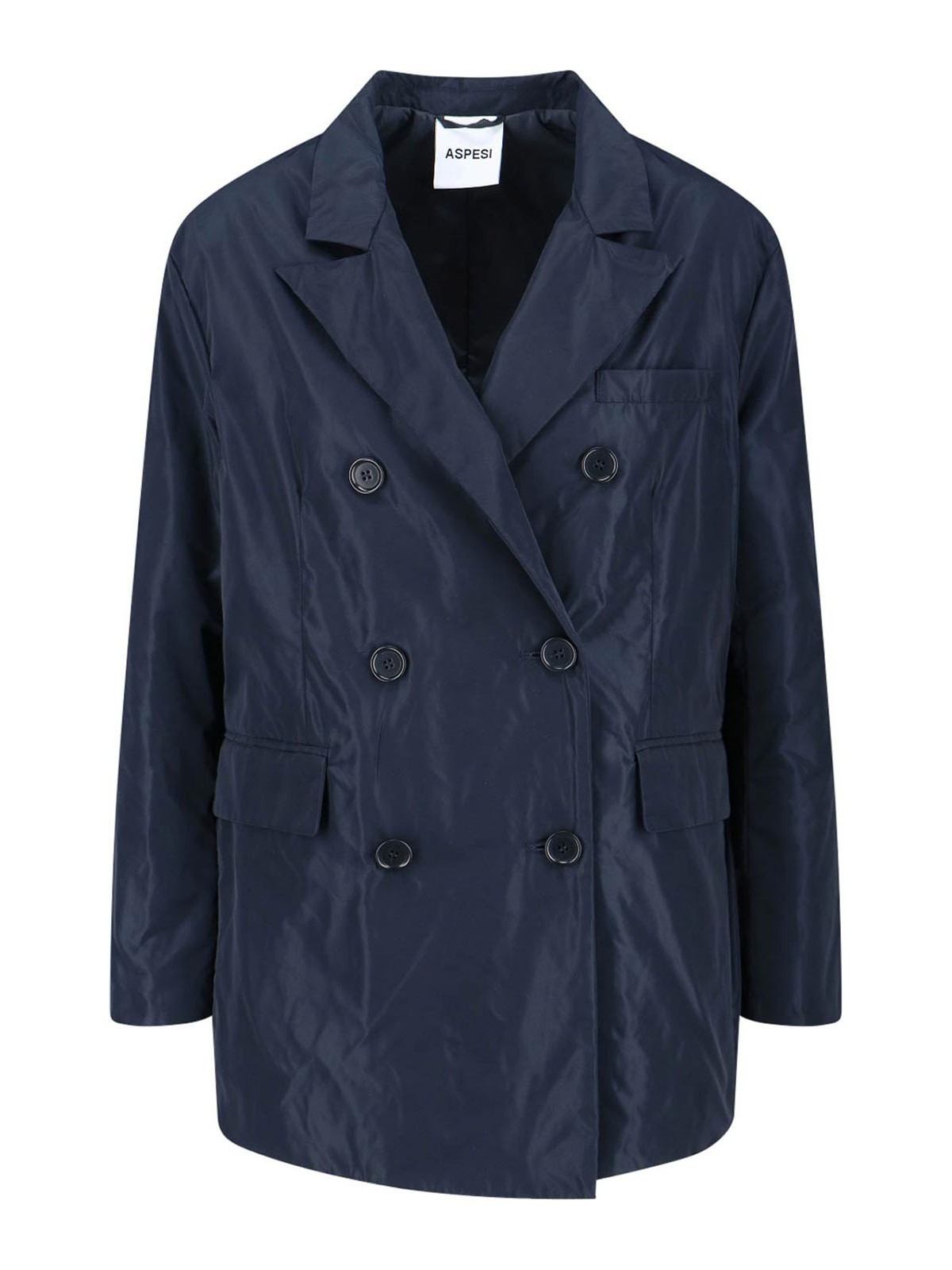 Aspesi Blazer Doppiopetto In Blue