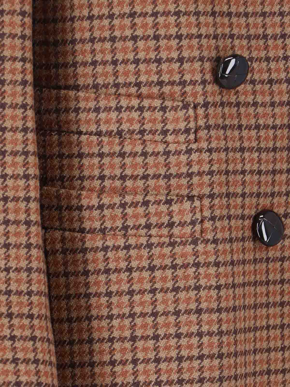 Chloé Tailored Double-breasted Blazer In Brown