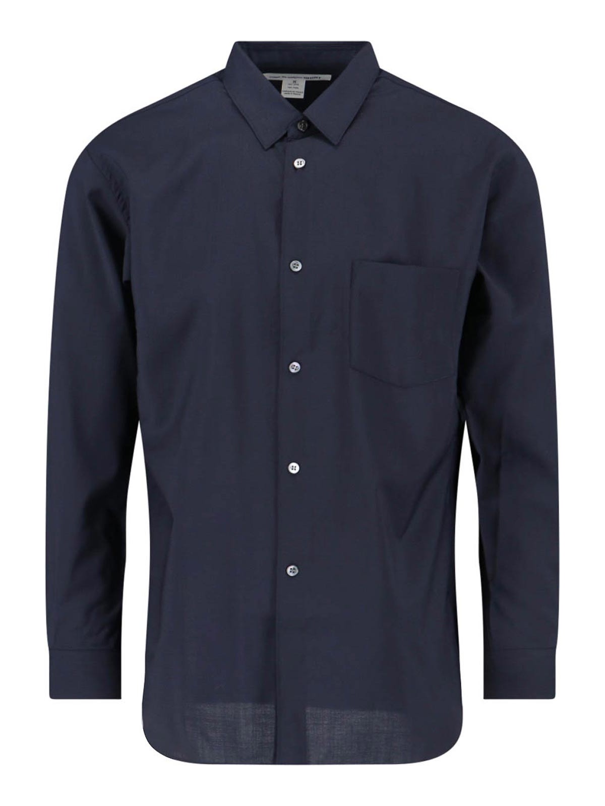 Comme Des Garcons Hommes Plus Classic Shirt In Blue