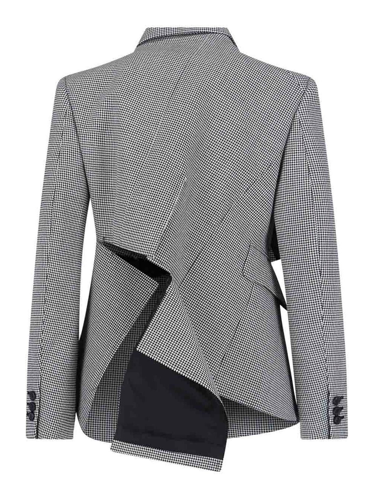 Comme Des Garçons Blazer Asimmetrico In Gray