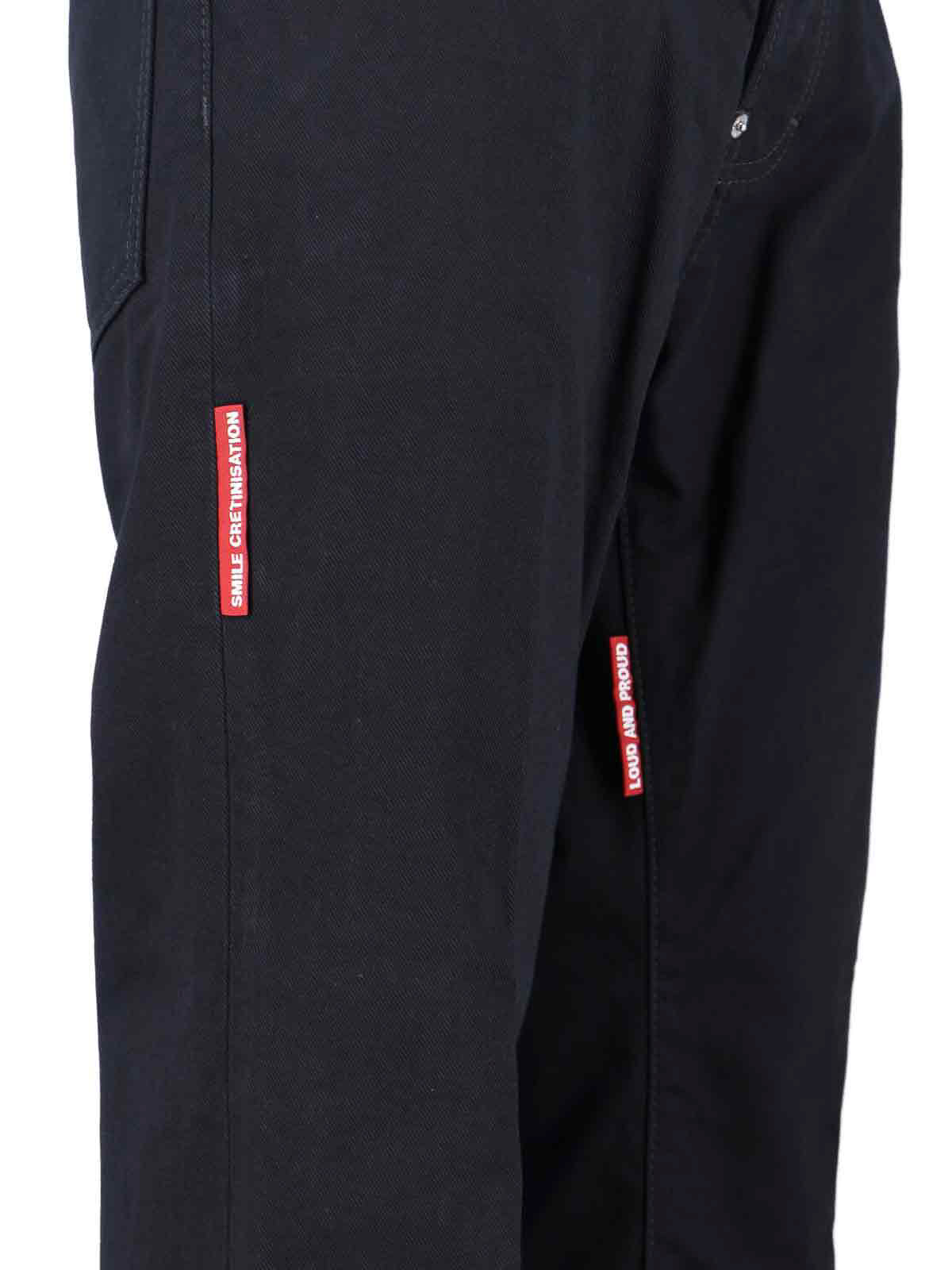 Dsquared2 X Magliano Straight Jeans Protesta 642 In Black