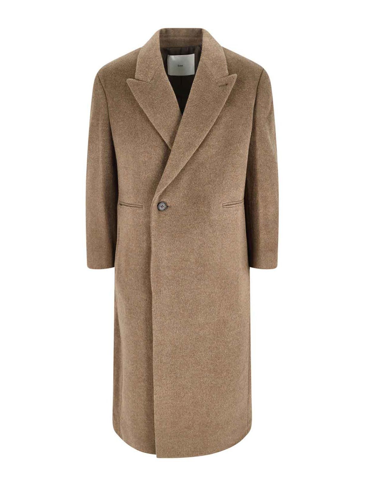 Dunst Single-breasted Coat In Brown