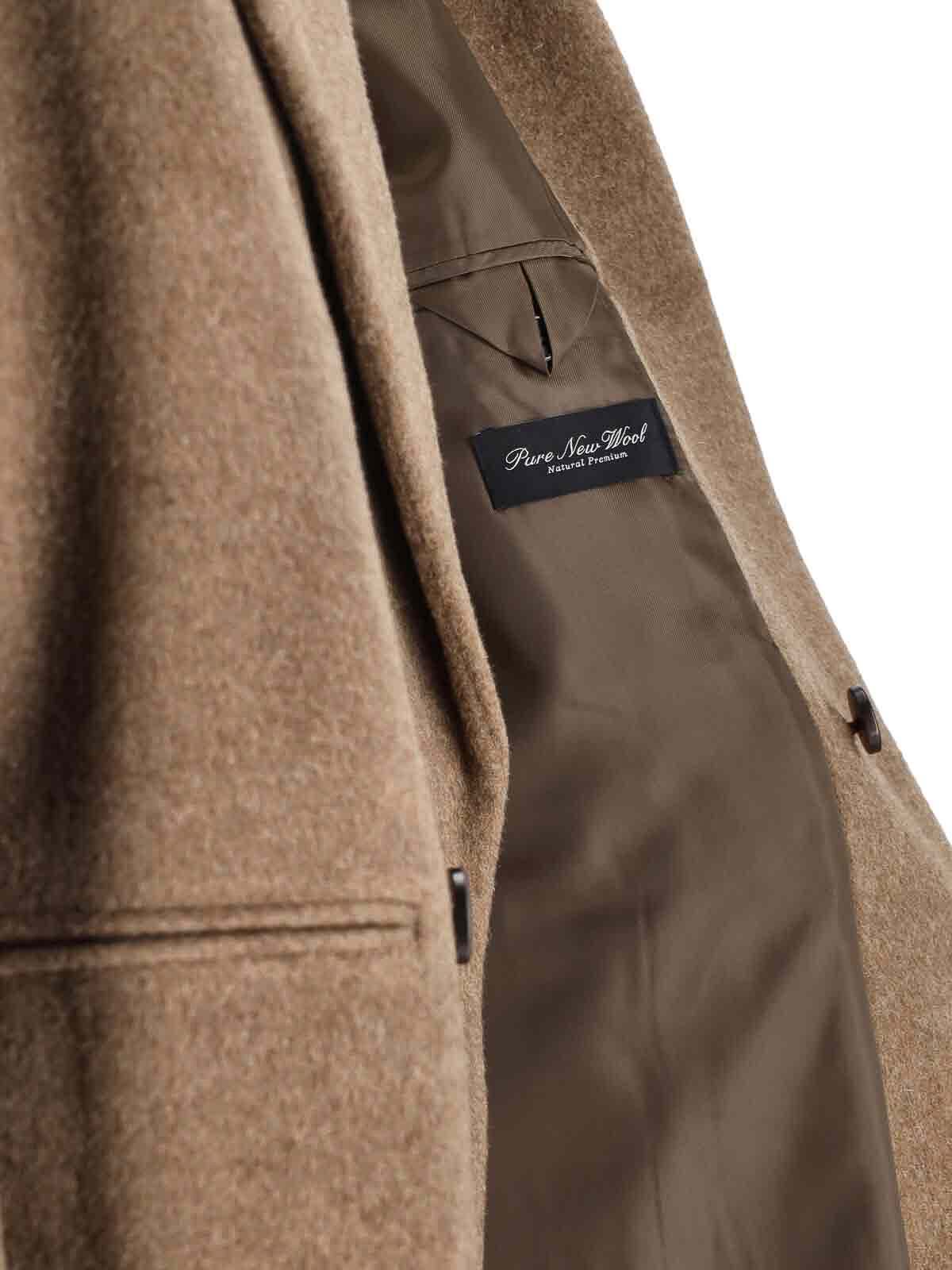 Dunst Single-breasted Coat In Brown