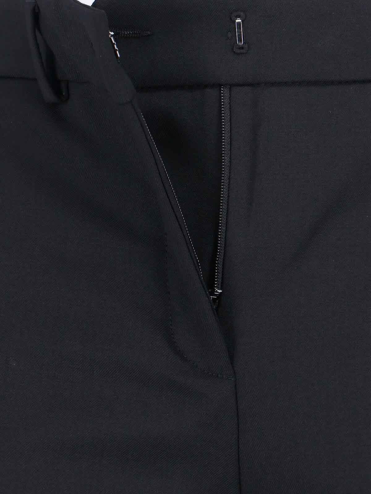 Incotex Virgin Wool Trousers In Black
