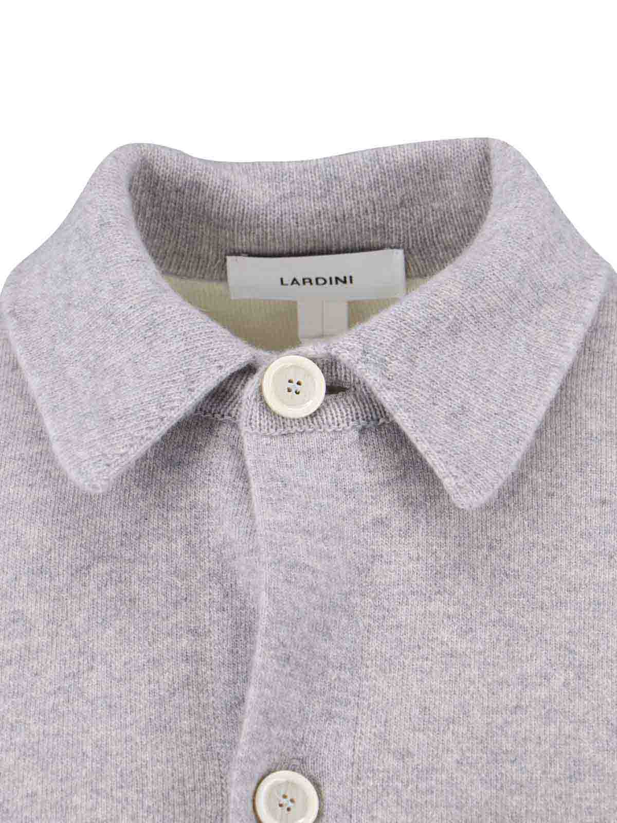 Lardini Versatile Jacket With Chest And Side Pockets In Gray