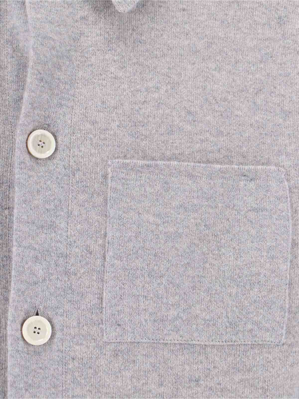 Lardini Versatile Jacket With Chest And Side Pockets In Gray