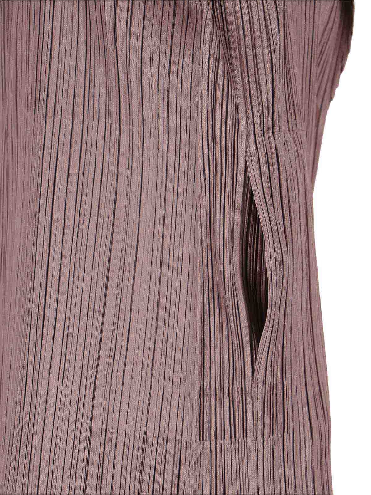 Issey Miyake Blazer Monopetto In Brown