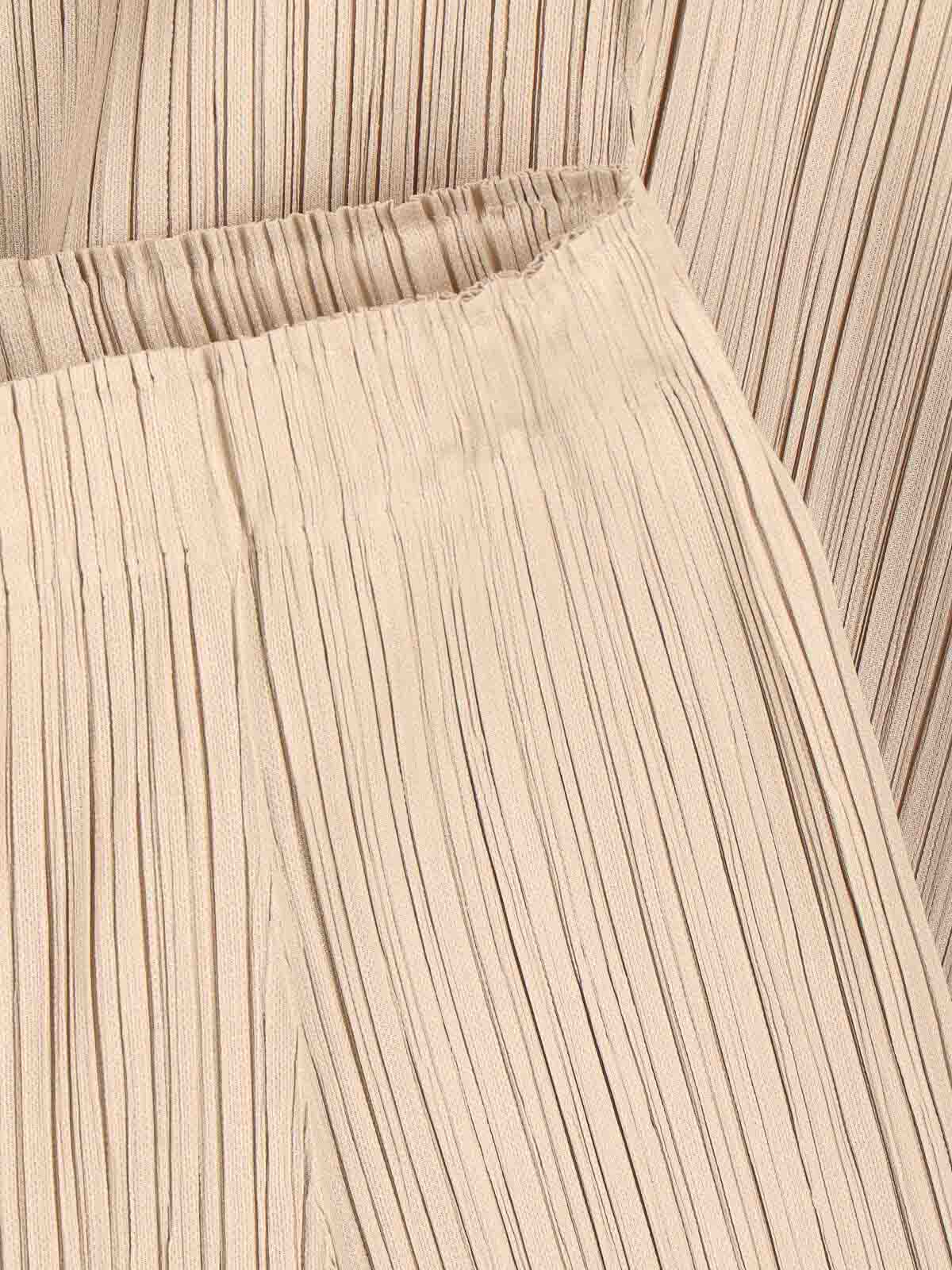 Issey Miyake Wide Trousers In White