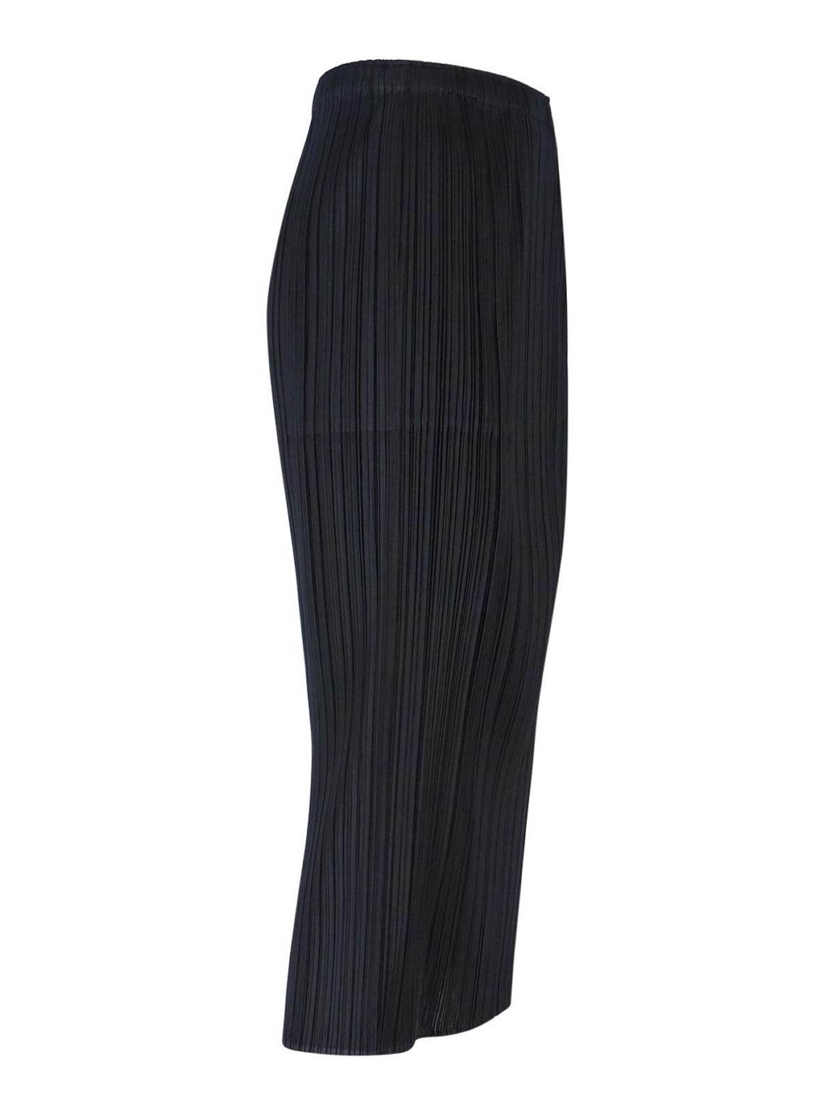 Issey Miyake Midi Skirt In Black