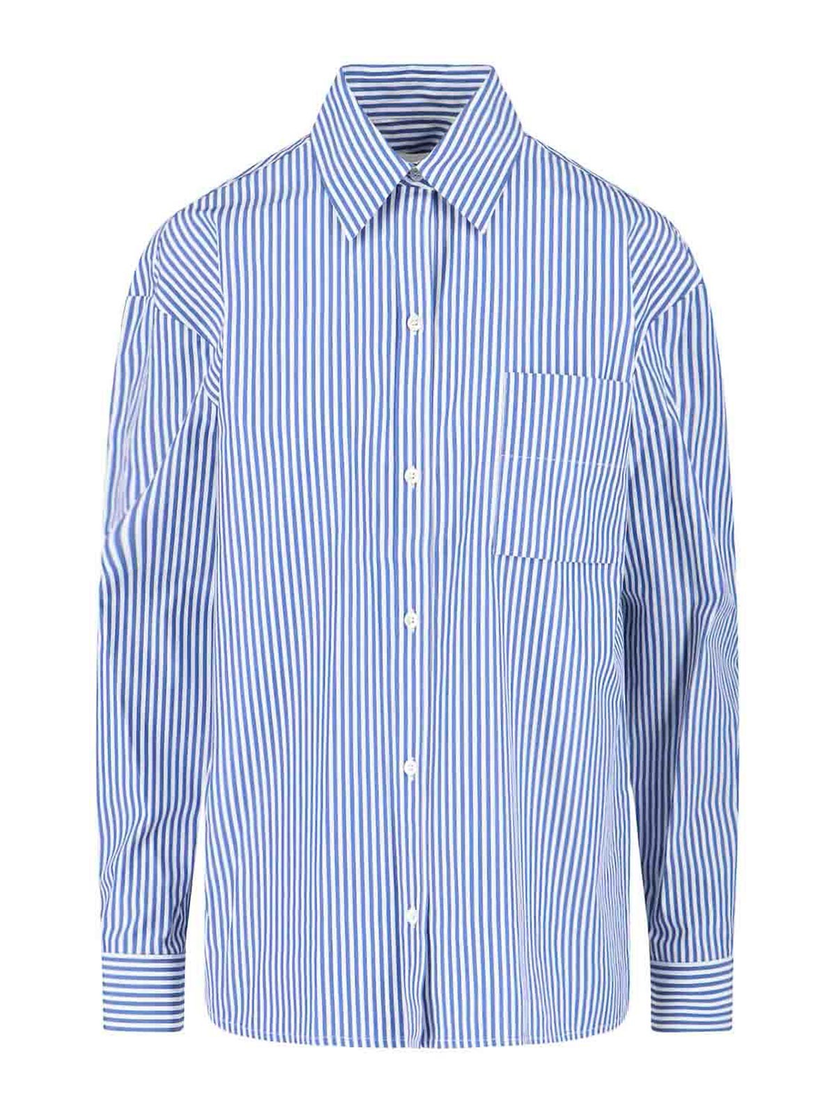 Sibel Saral Striped Shirt In Blue