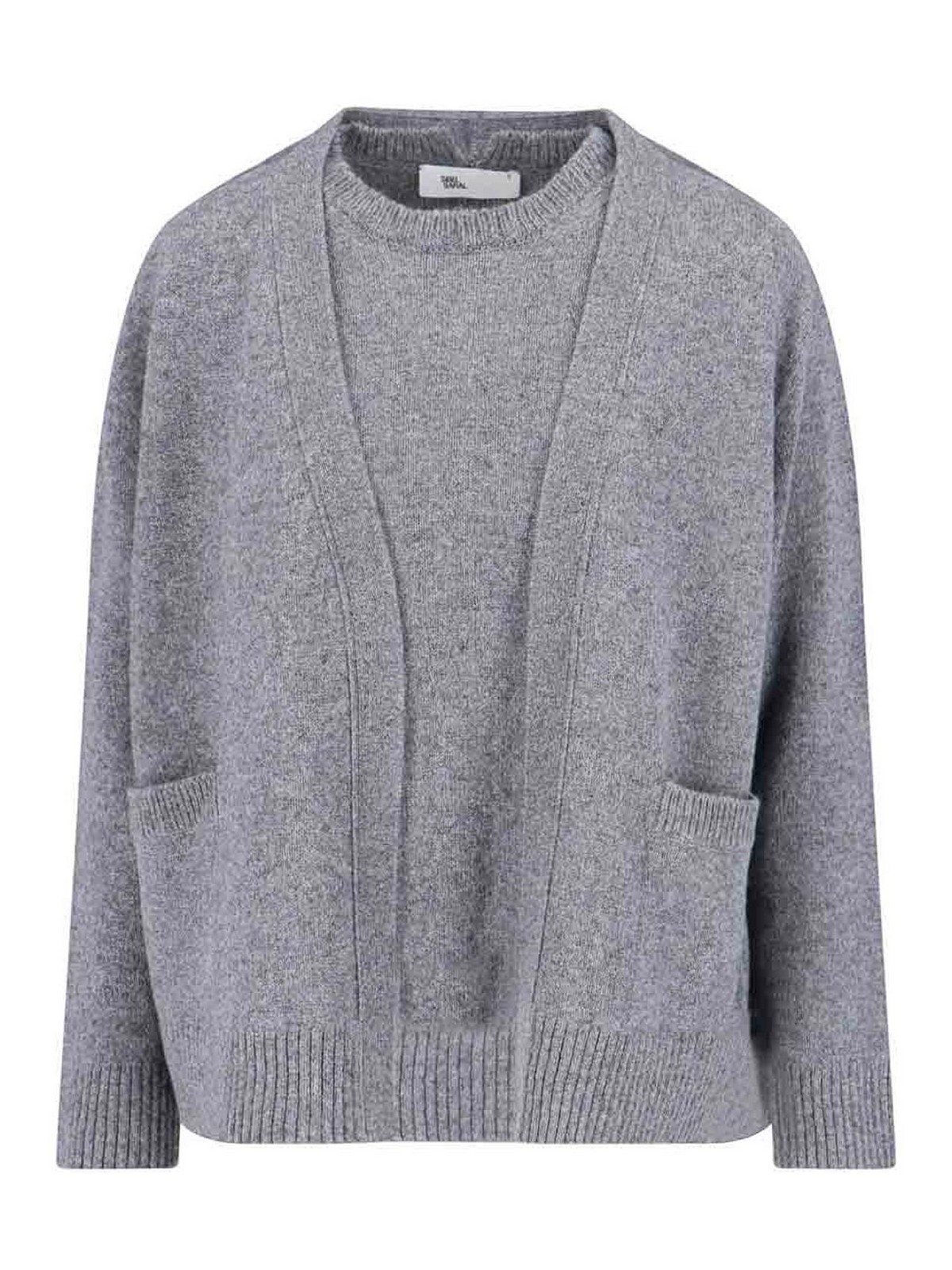 Sibel Saral Camel Blend Sweater In Gray