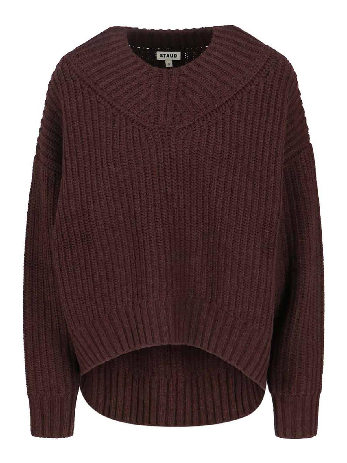 Staud Sweater In Burgundy