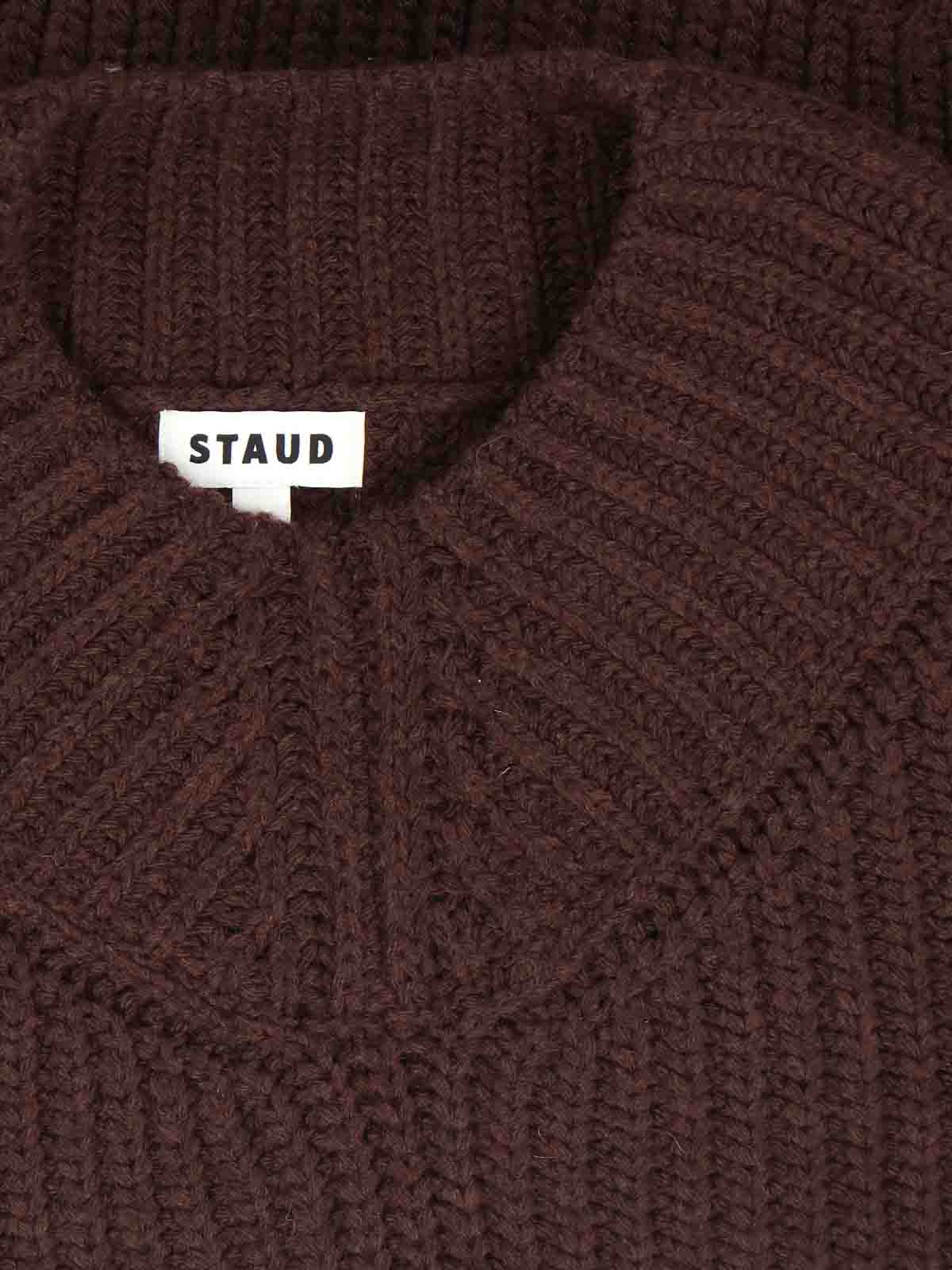 Staud Sweater In Burgundy