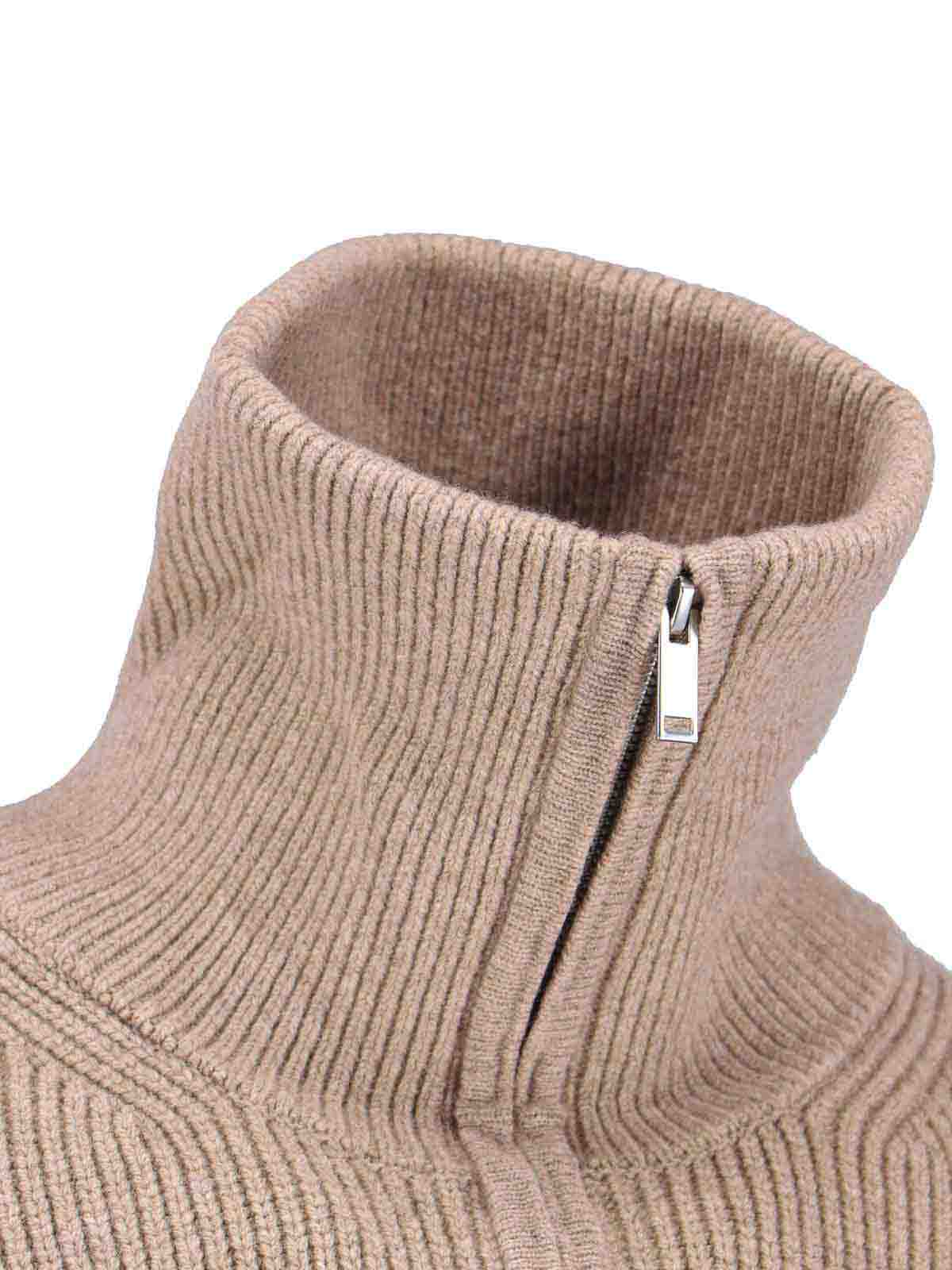 Studio Nicholson Maglia Zip In Neutral