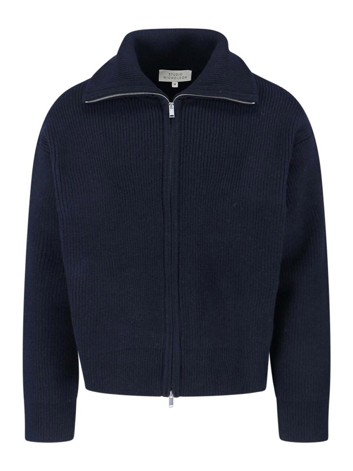 Studio Nicholson Neutral Textured Knit Sweater Collection In Black