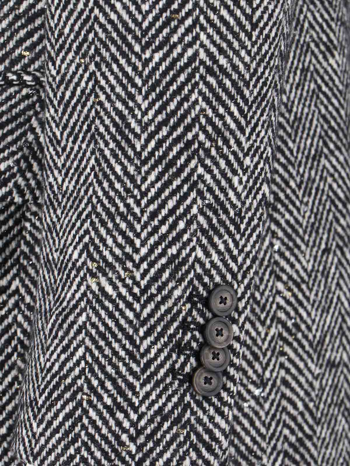 Tagliatore Maxi Coat In Virgin Wool Blend In Black