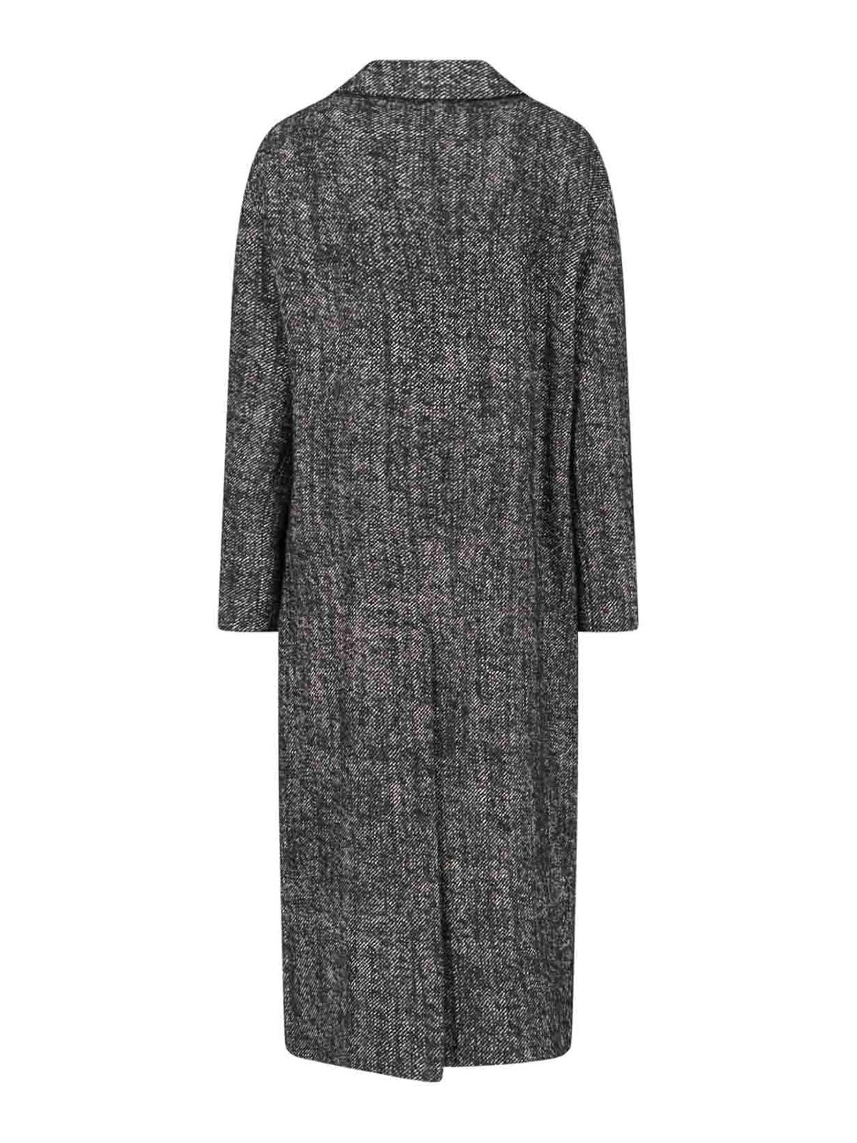 Tagliatore Double-breasted Coat In Black