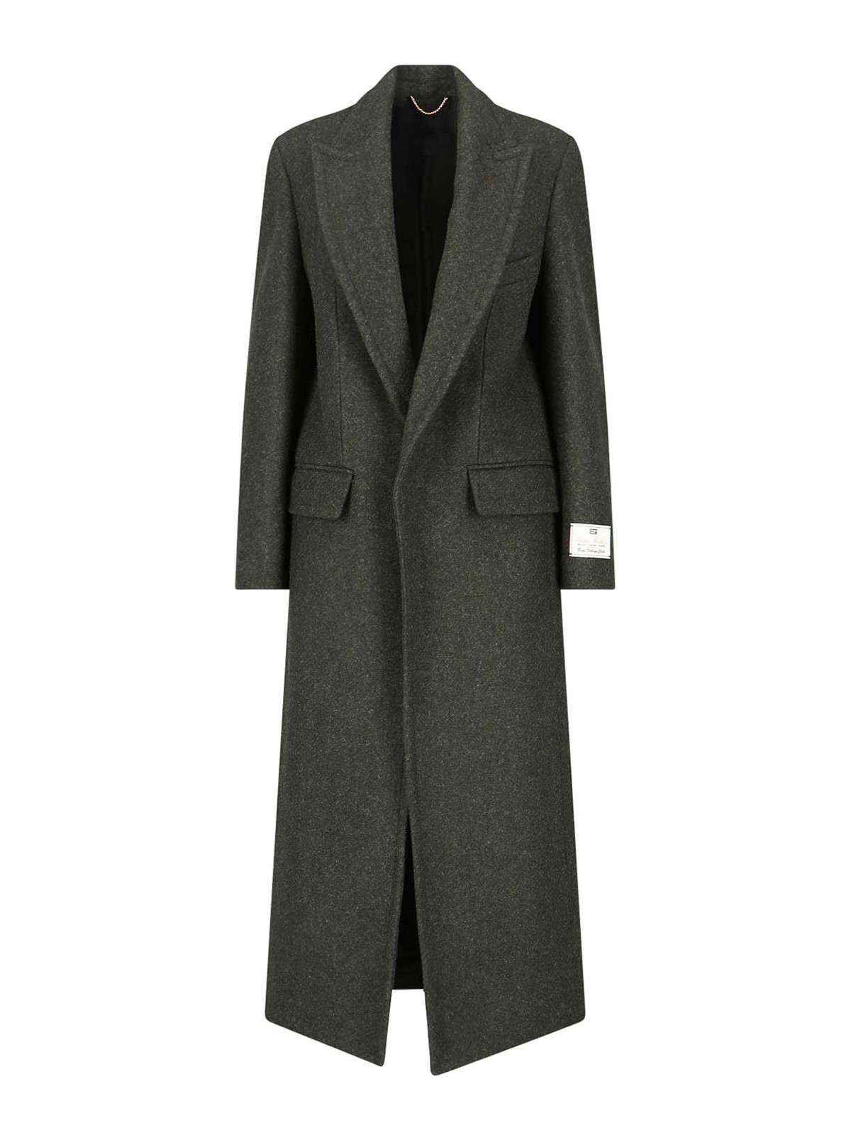 Victoria Beckham Wool Coat In Green
