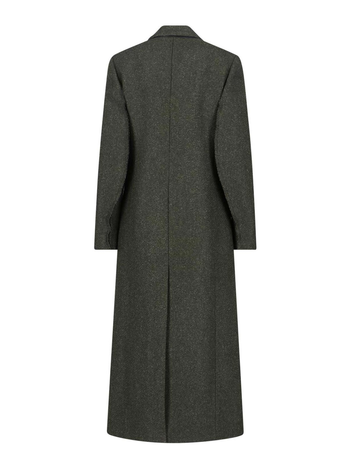 Victoria Beckham Wool Coat In Green