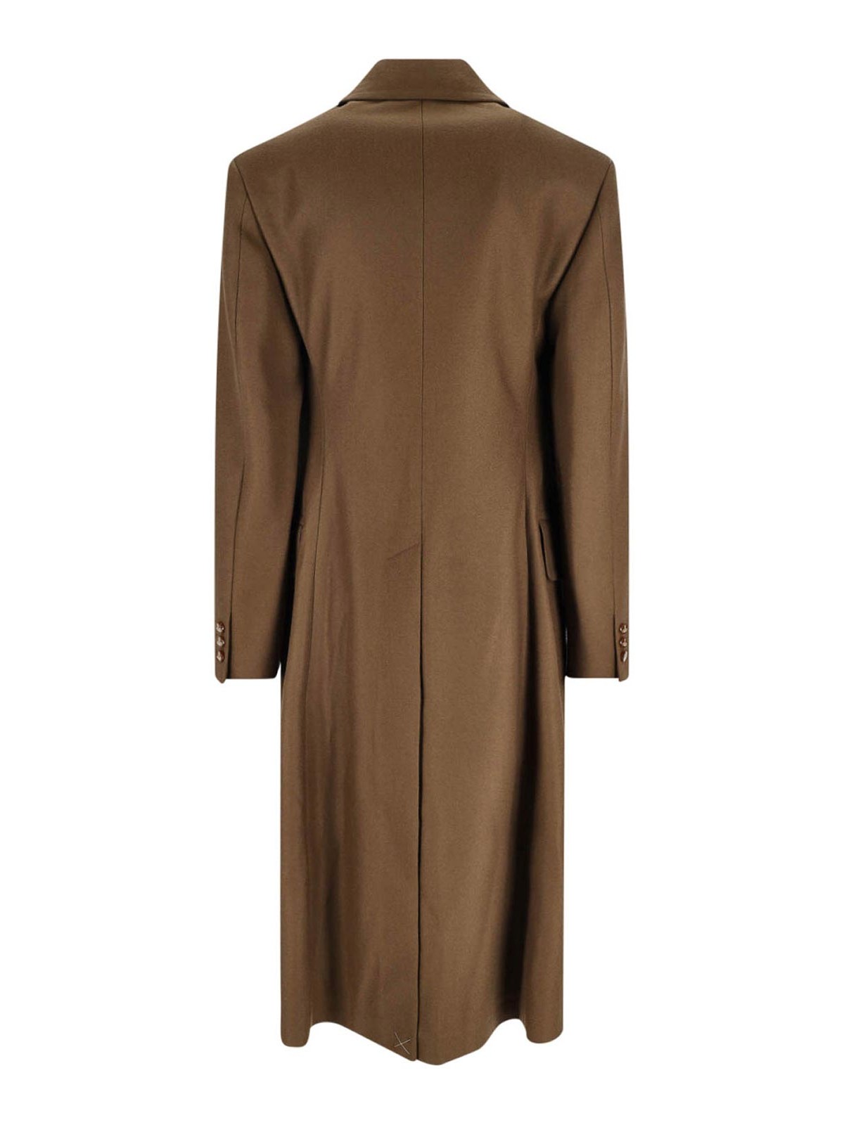 Vivienne Westwood Double-breasted Coat In Wool And Cashmere In Brown