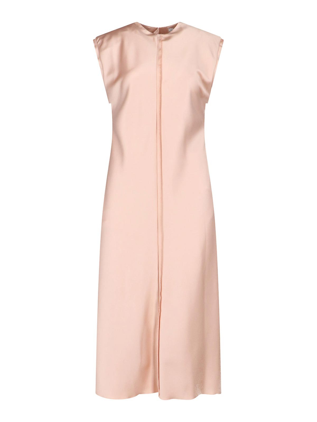 Ami Alexandre Mattiussi Sleeveless Knee Length Dress With Seam Design In Pink