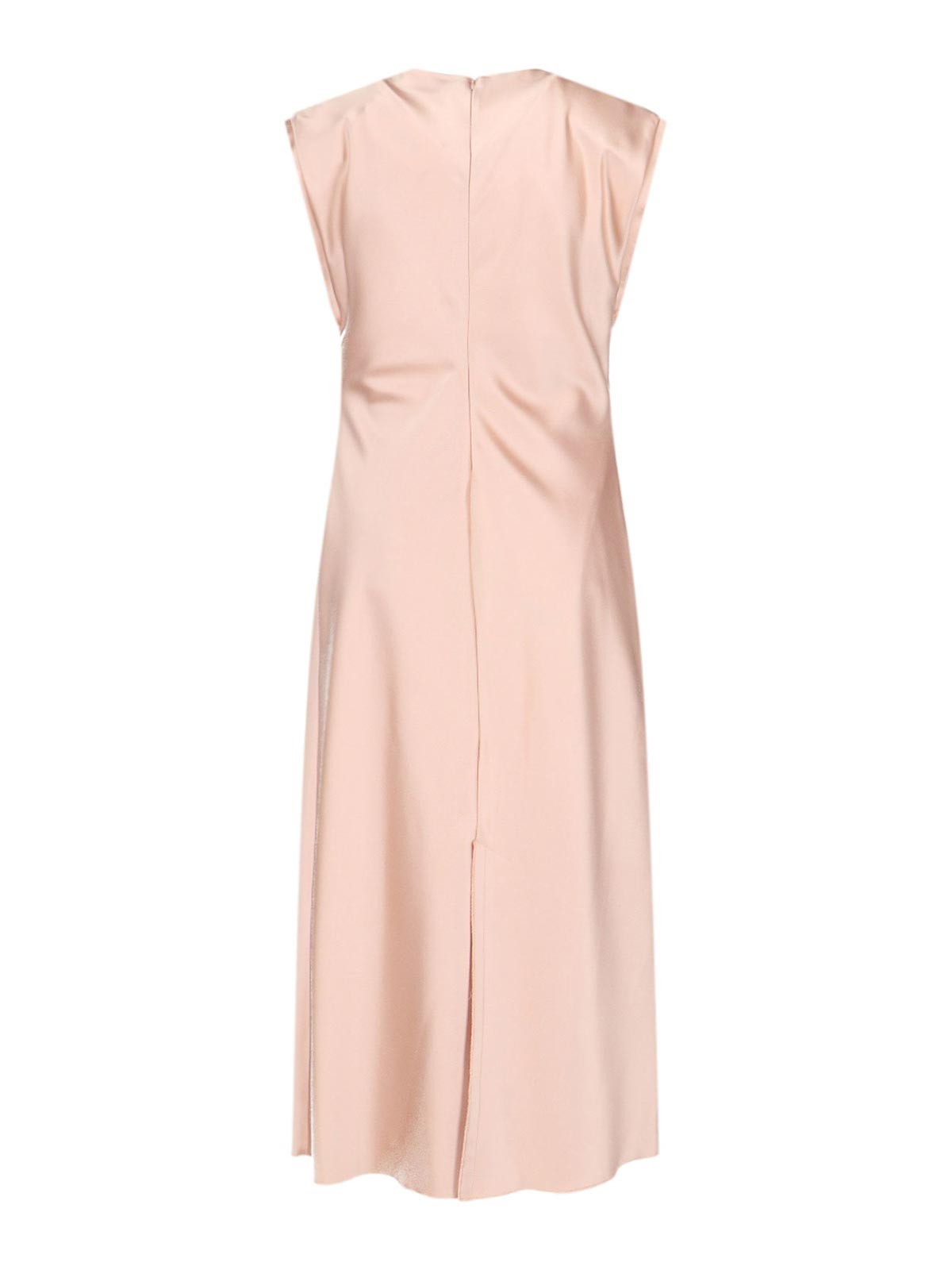 Ami Alexandre Mattiussi Sleeveless Knee Length Dress With Seam Design In Pink