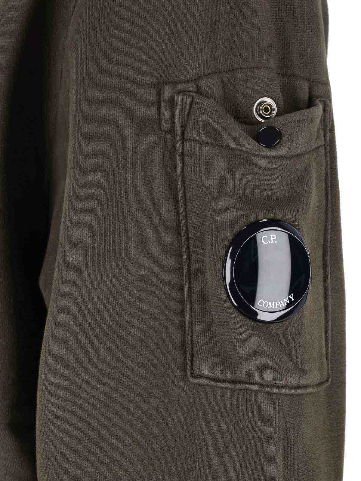 C.p. Company Classic Knit Sweater With Ribbed Trim And Rich Green Hue In Green