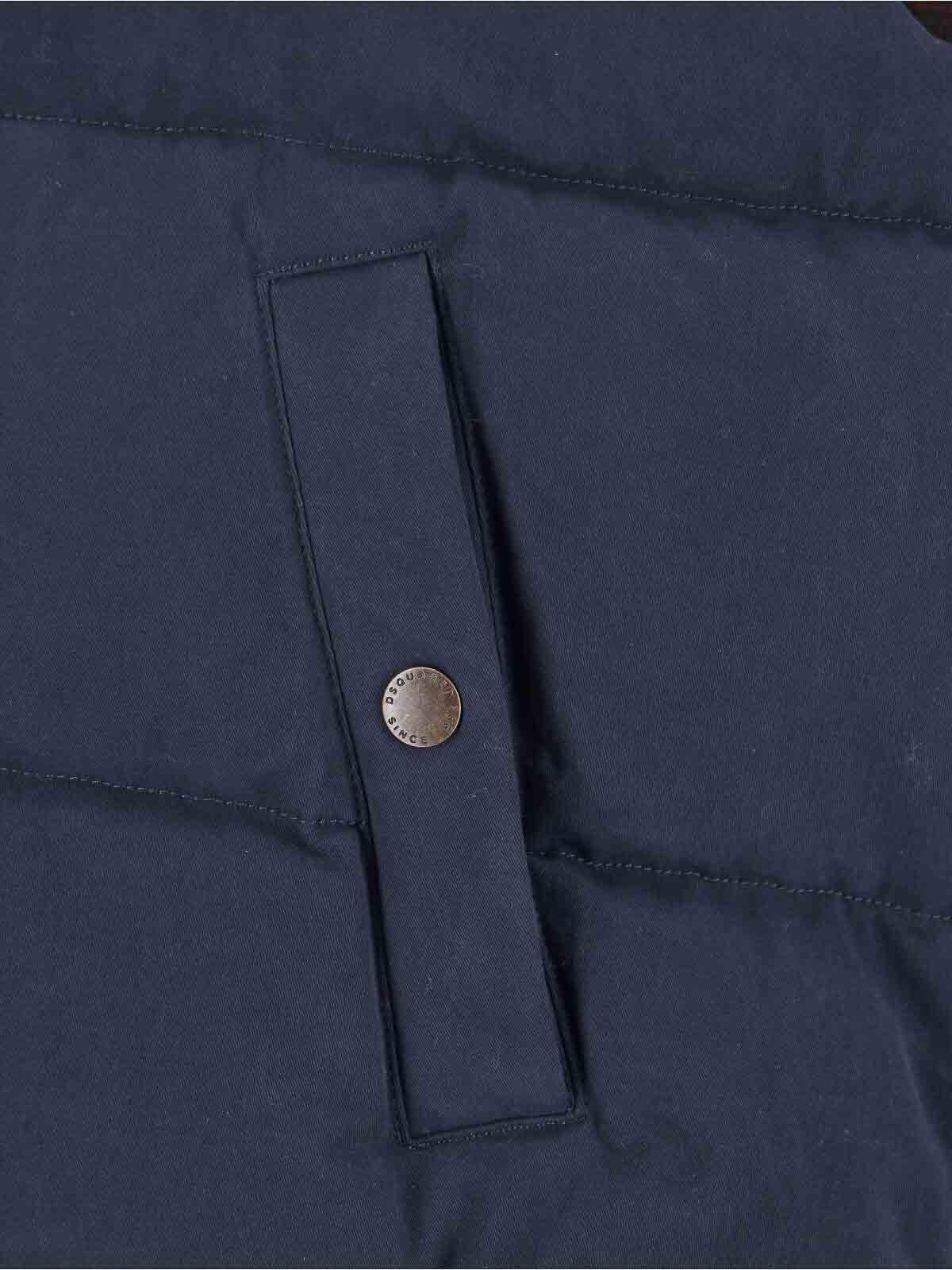 Dsquared2 Logo Down Jacket In Multi