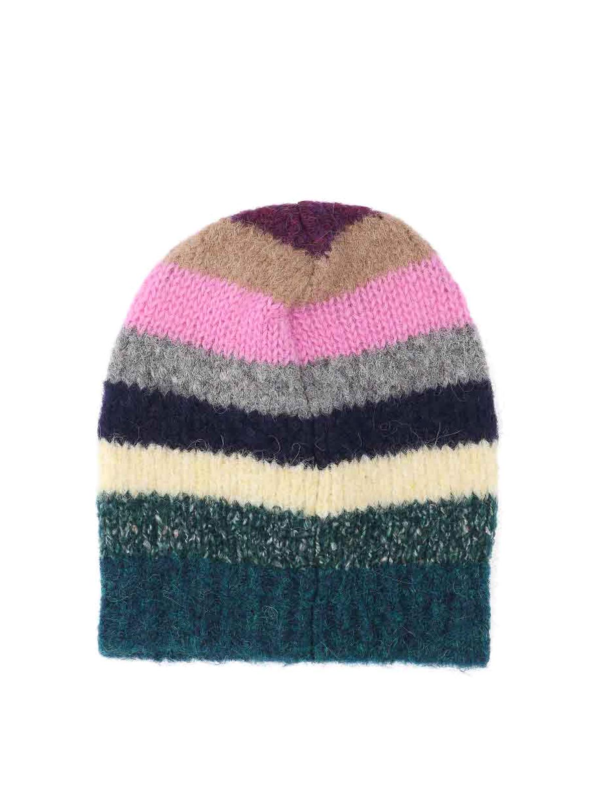 Erl Alpaca Blend Beanie In Multi