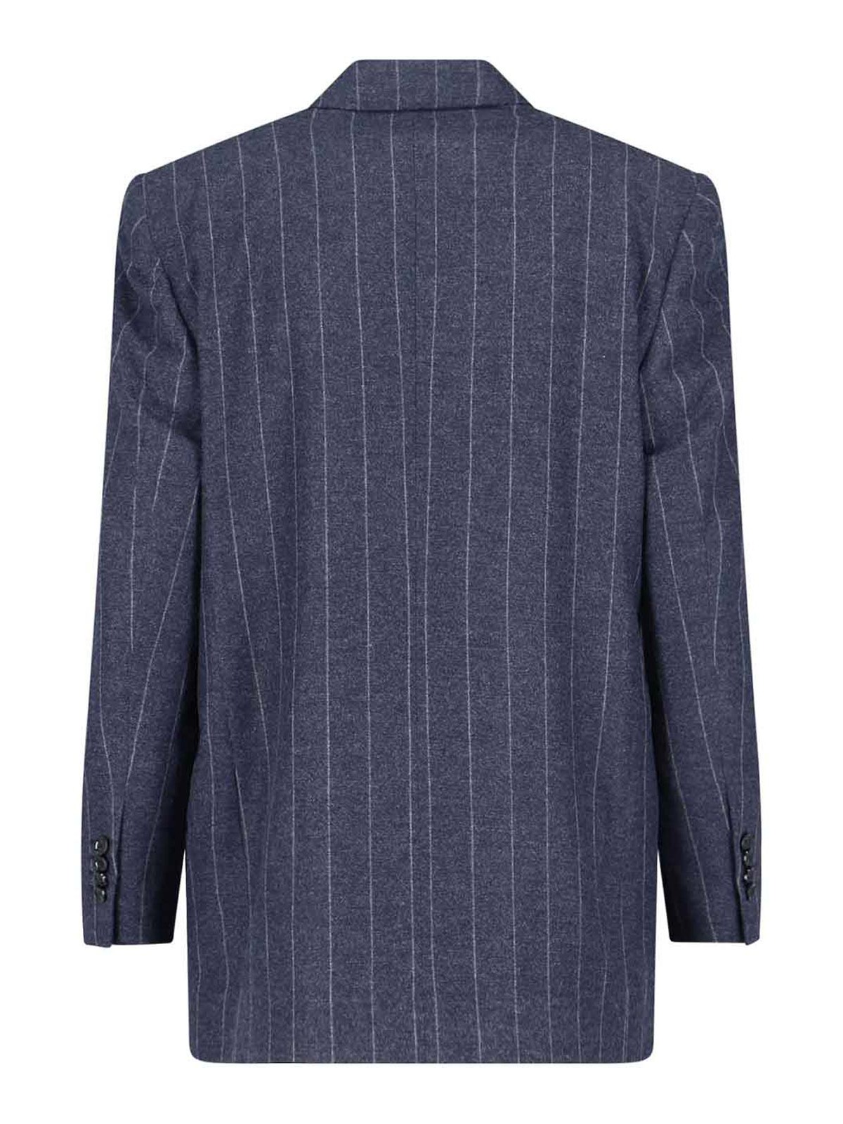 Lardini Tailored Blazer With Pinstripe And Buttons In Blue