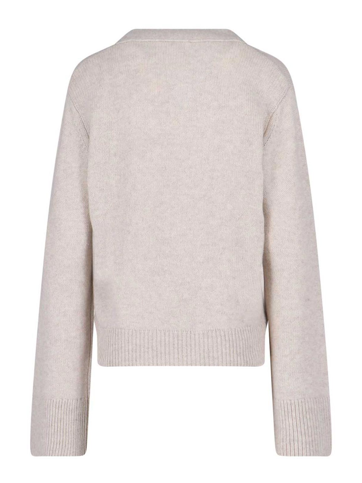 Lisa Yang Button-down Knit Cardigan With V-neckline In Multi