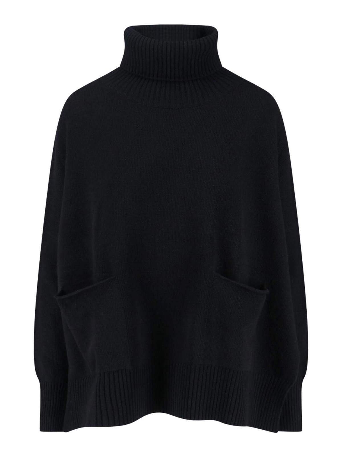 Ma'ry'ya Virgin Wool And Cashmere Sweater In Black