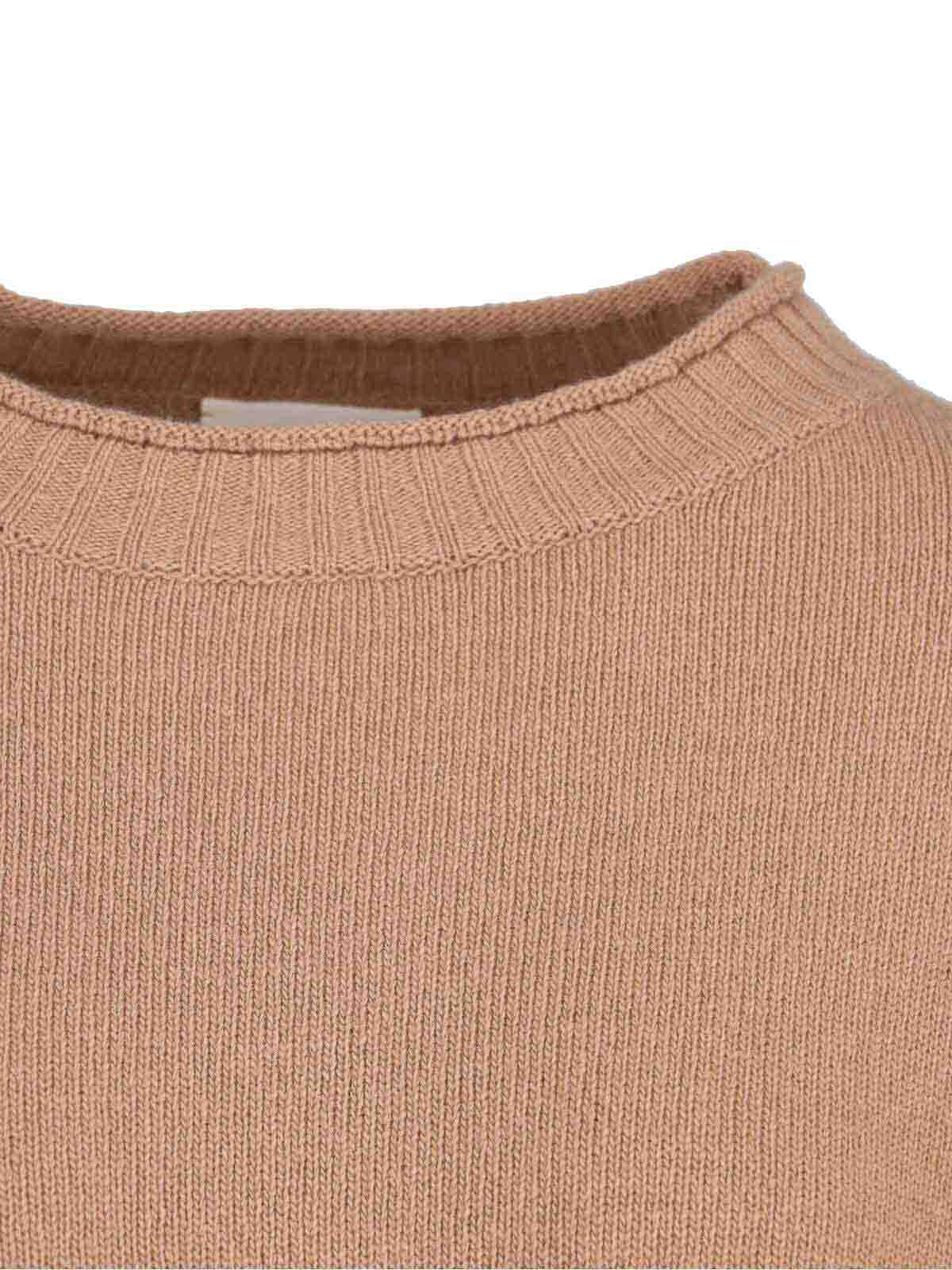 Ma'ry'ya Virgin Wool And Cashmere Sweater In Sand
