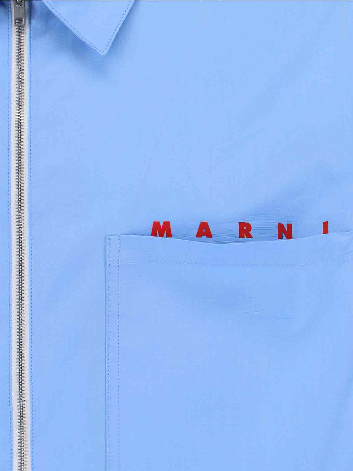 Marni Logo Shirt In Blue
