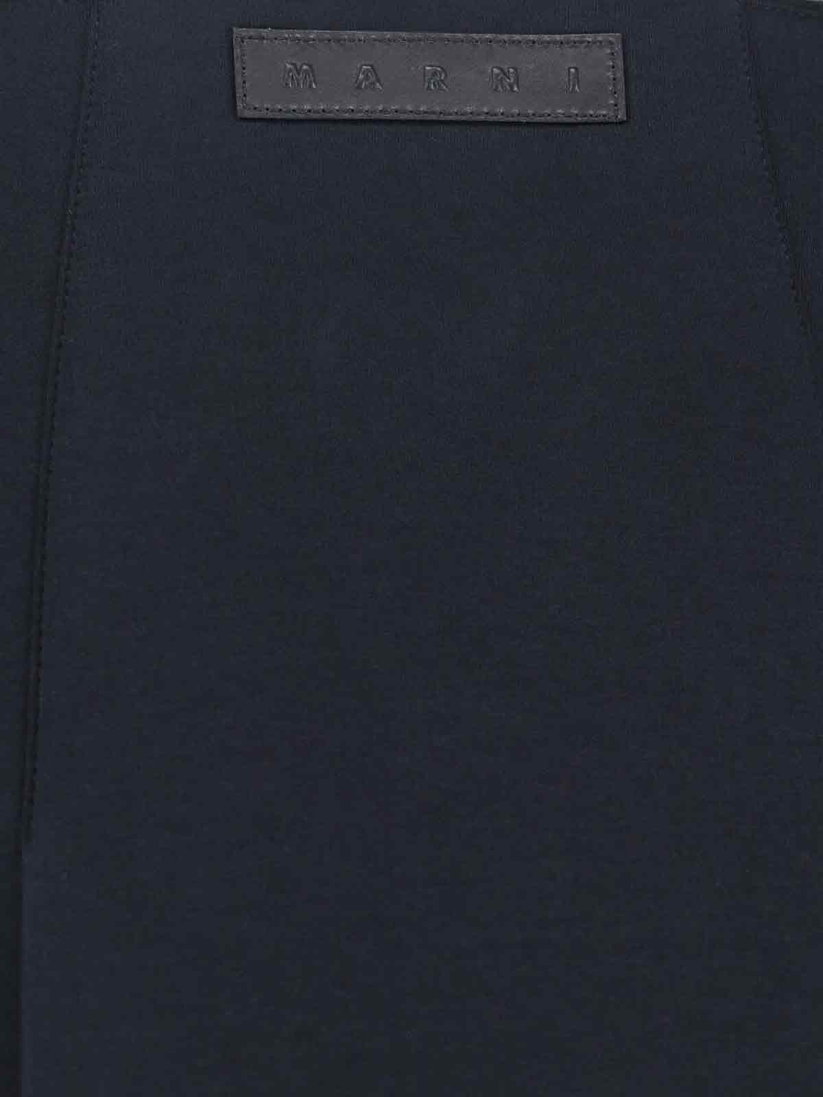 Marni Pleated Midi Skirt In Black