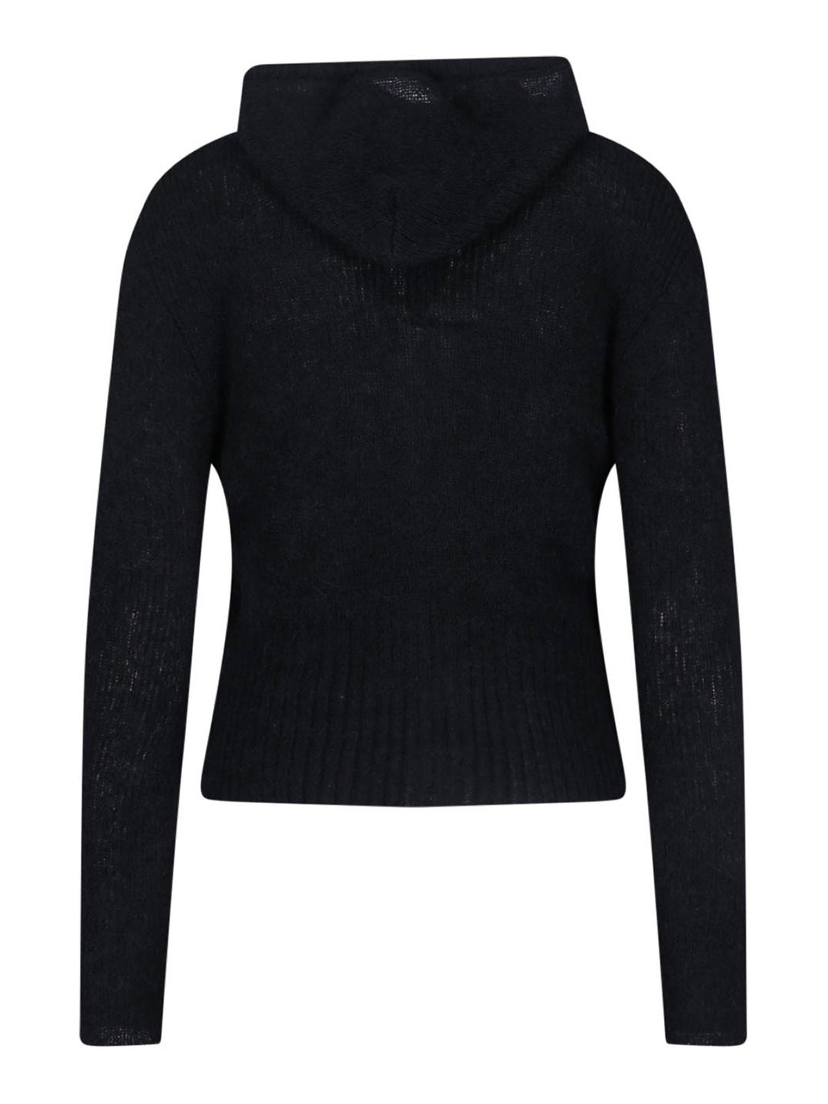 Our Legacy Compact Zipped And Hooded Cardigan In Black