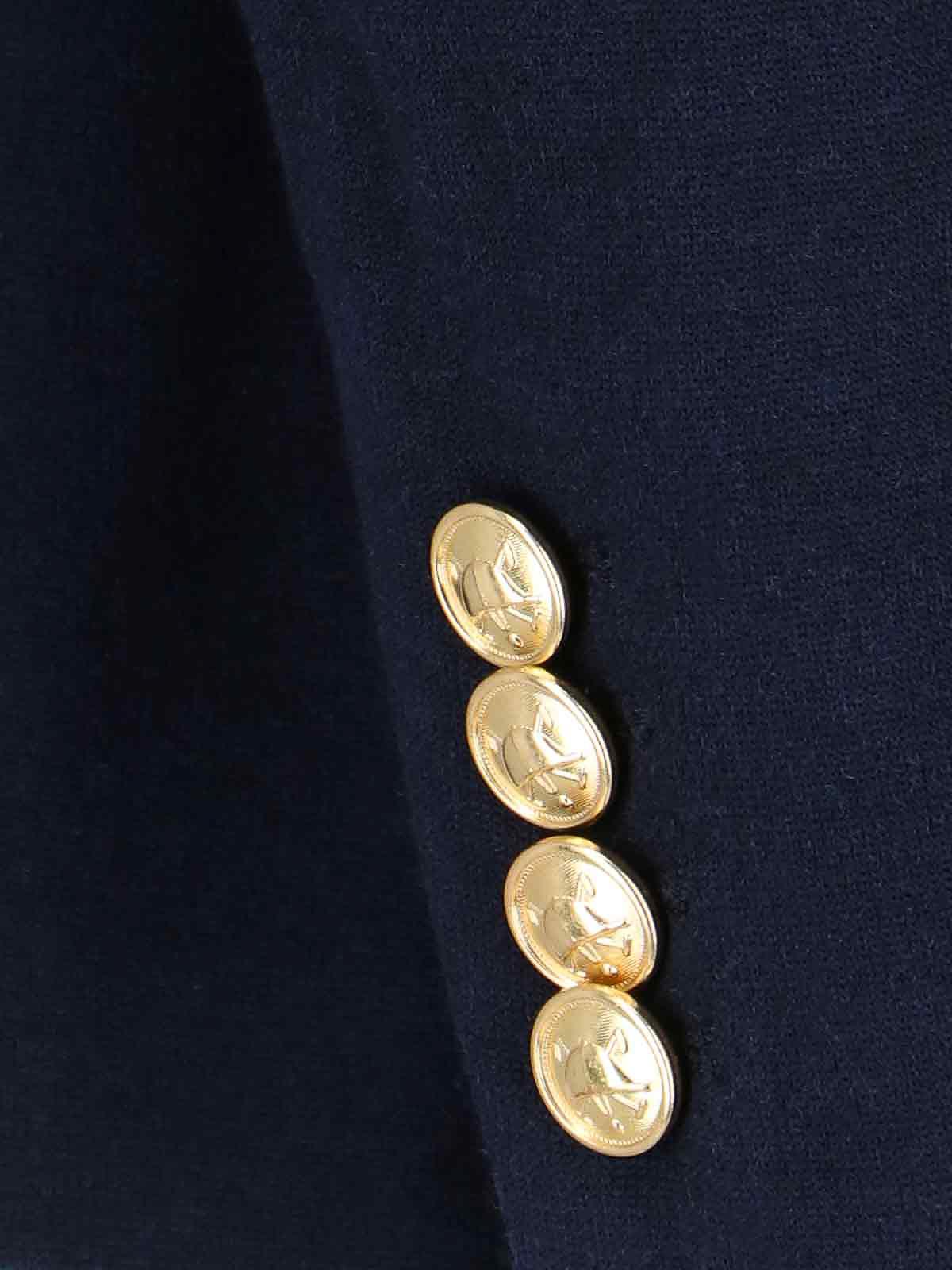 Polo Ralph Lauren Blazer Doppiopetto In Animal Print