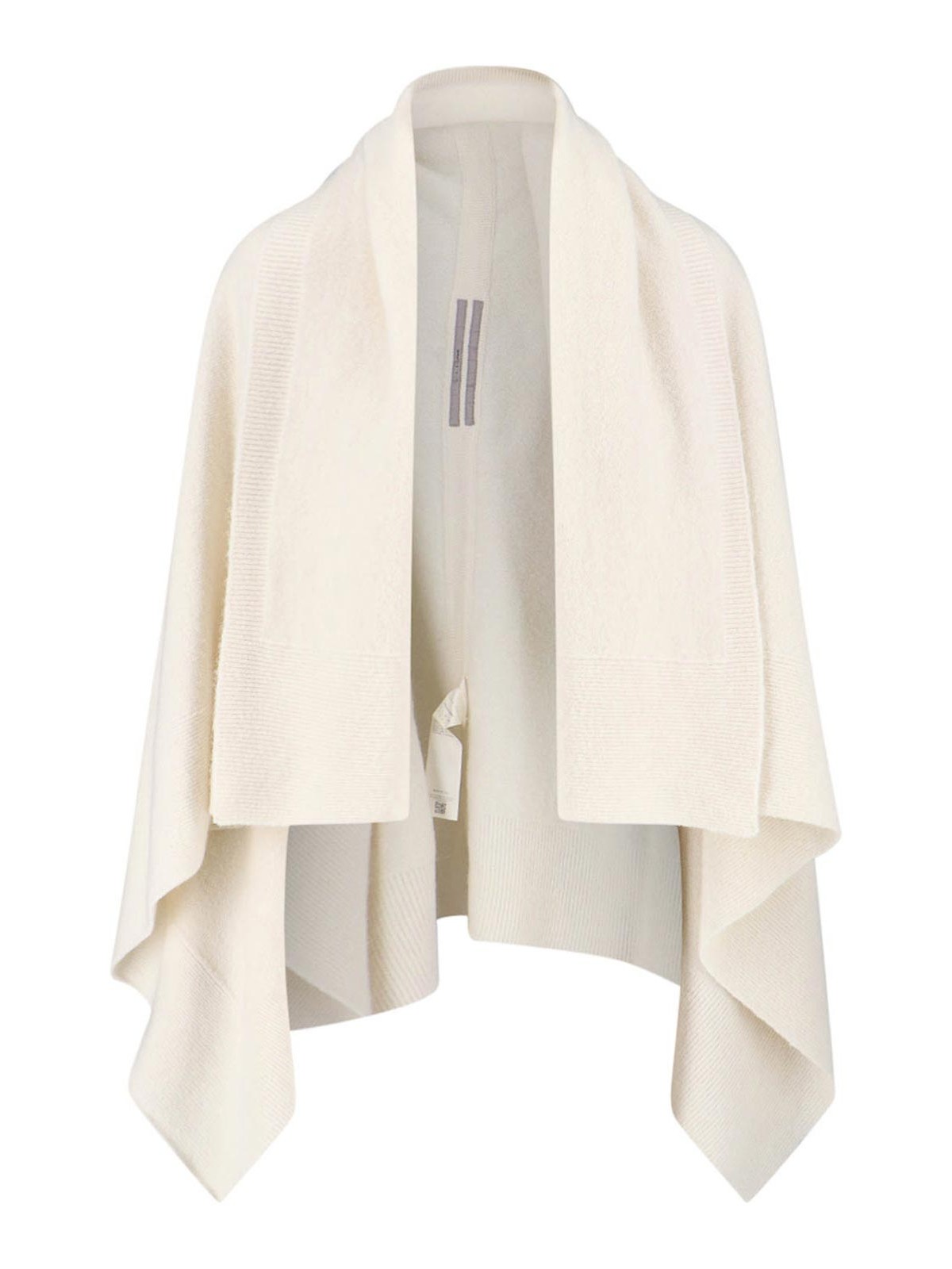Rick Owens Cardigan Drappeggiato In Neutral