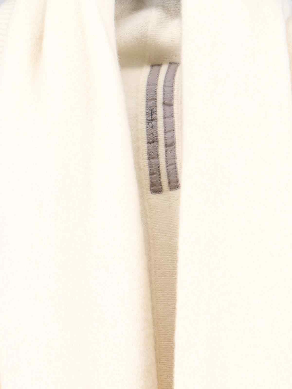 Rick Owens Cardigan Drappeggiato In Neutral