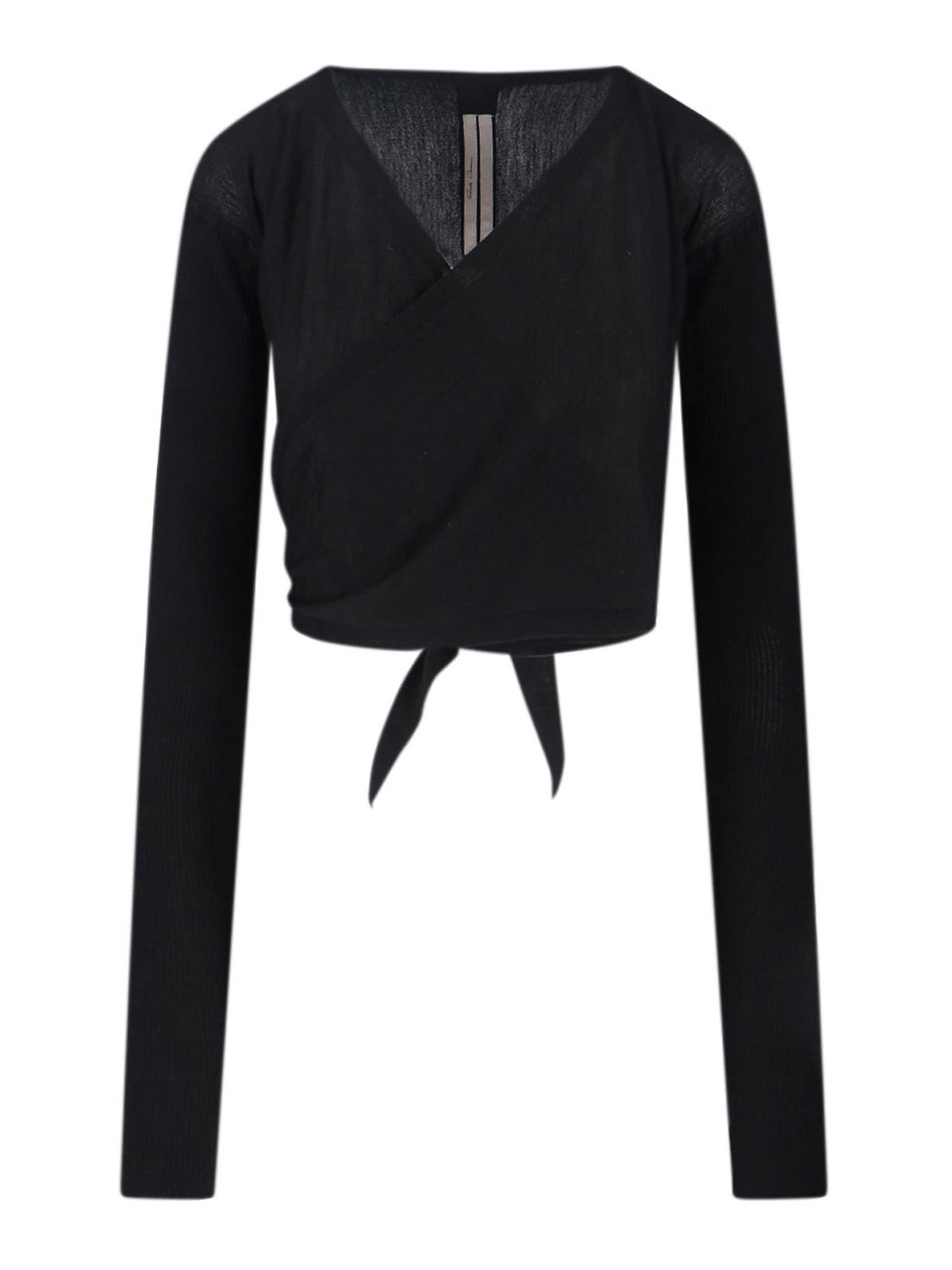 Rick Owens Virgin Wool Sweater In Black