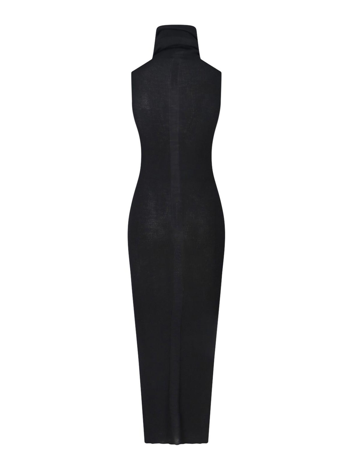 Rick Owens Knitted Maxi Dress In Black