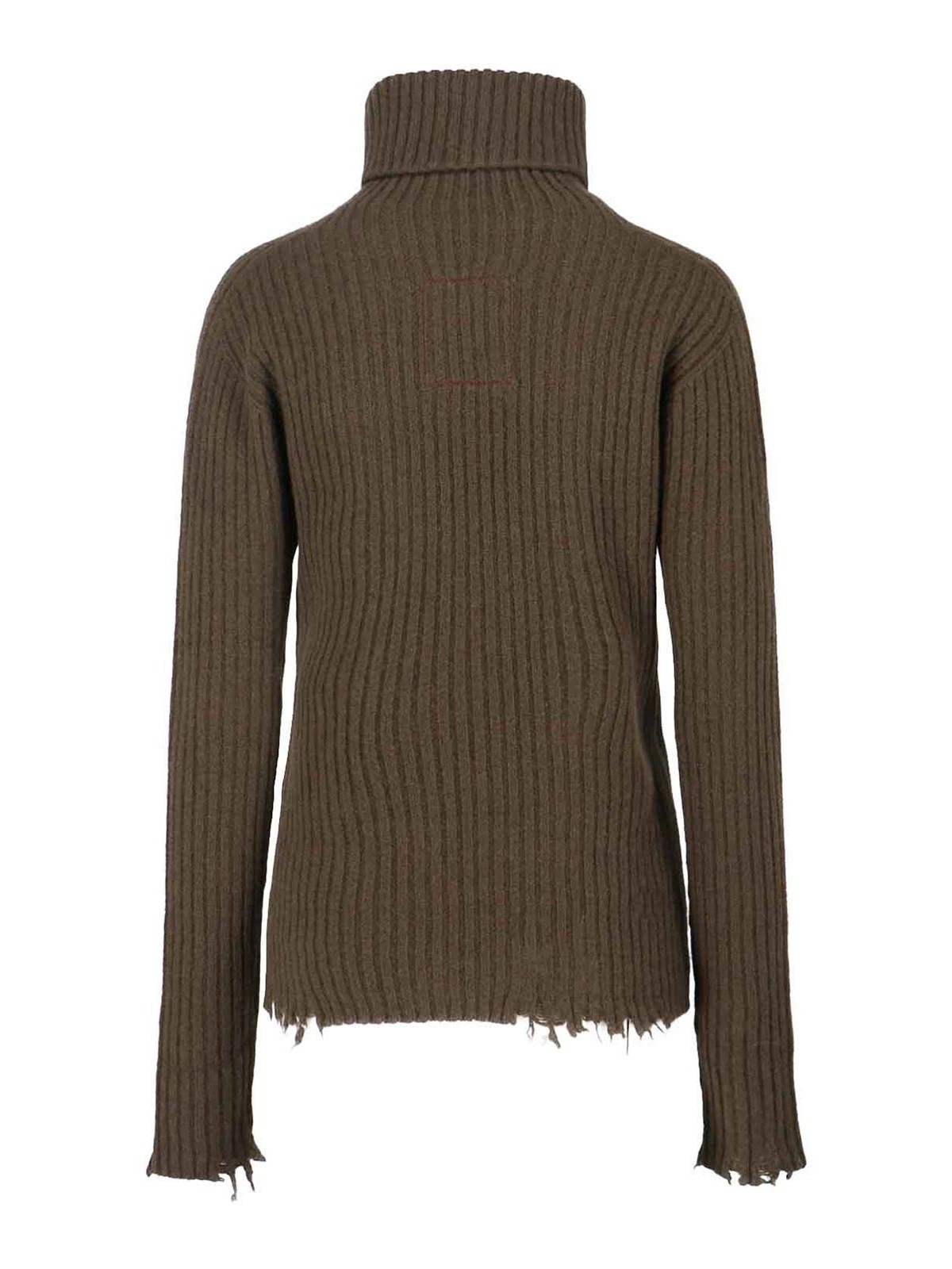 Uma Wang High Neck Sweater In Green