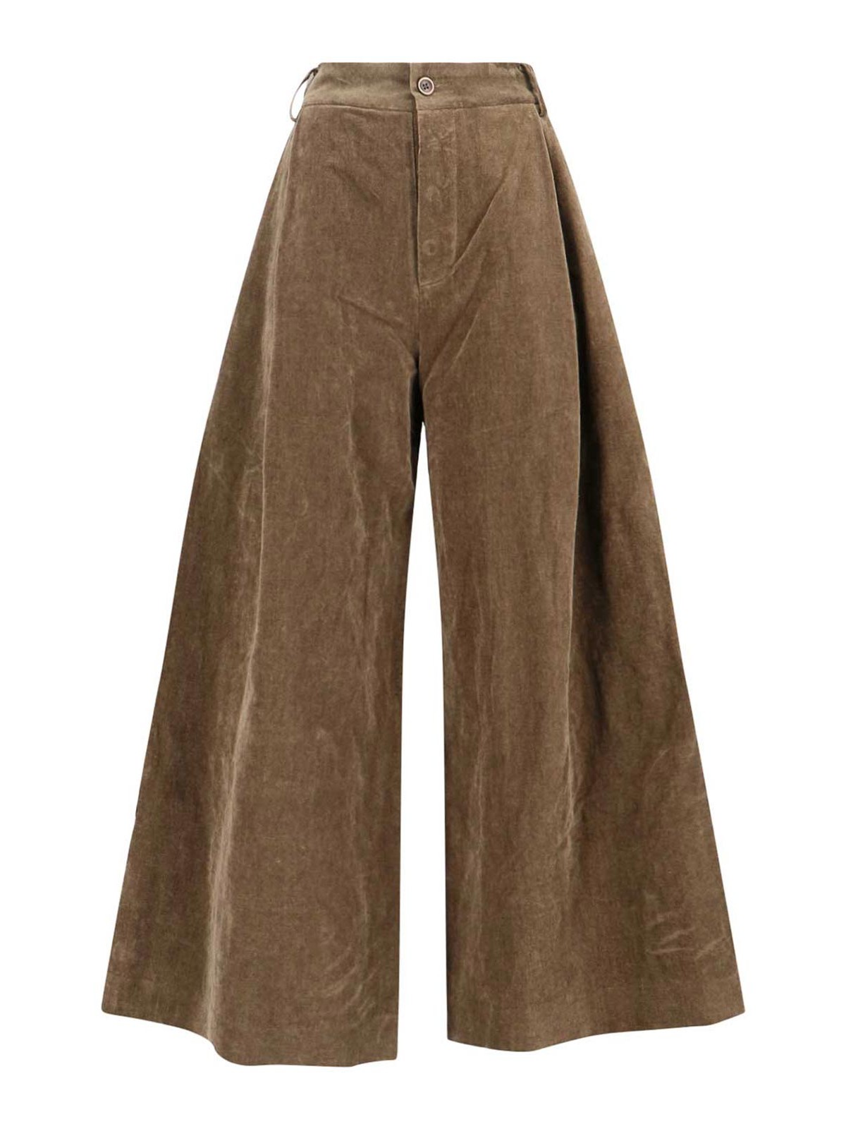 Uma Wang Wide Trousers In Brown