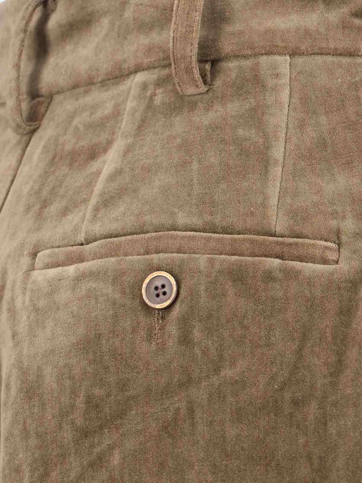 Uma Wang High-waisted Wide-leg Trousers With Button Closure In Brown