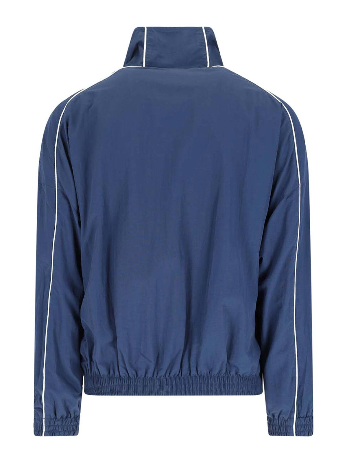 Willy Chavarria Bad Boy Logo-embroidered Printed Nylon Track Jacket In Blue